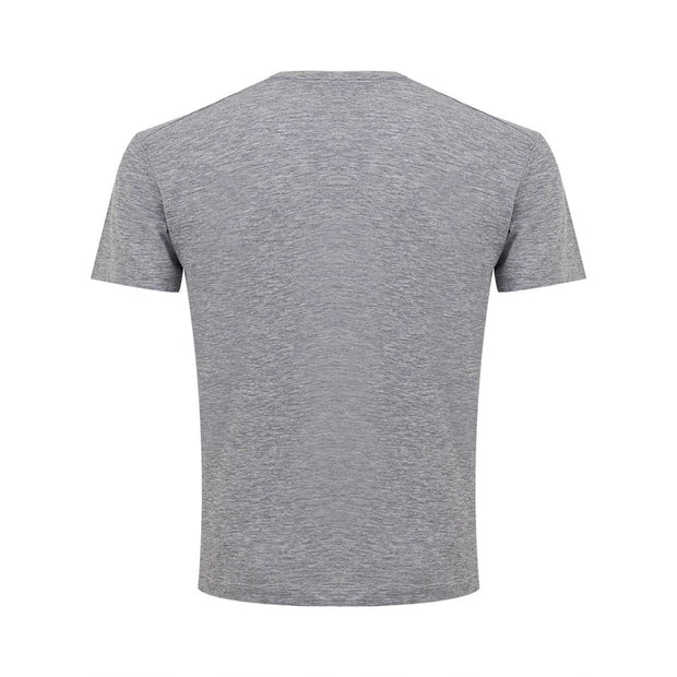 Sleek Gray Cotton Tee for Stylish Men