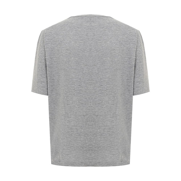 Elegant Gray Cotton Top for Women