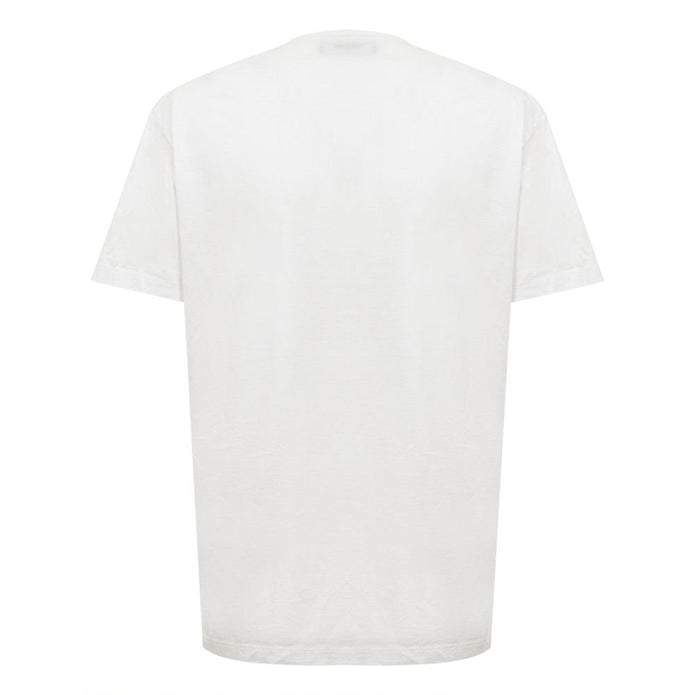 Chic White Cotton Staple Tee