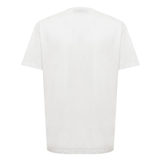 Chic White Cotton Staple Tee