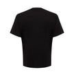 Sleek Black Cotton T-Shirt for Men