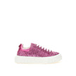 Fuchsia Elegance Leather Sneakers