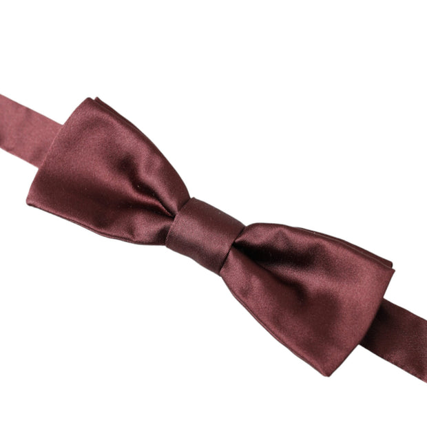 Brown Silk Adjustable Neck Men Bow Tie