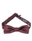 Brown Silk Adjustable Neck Men Bow Tie