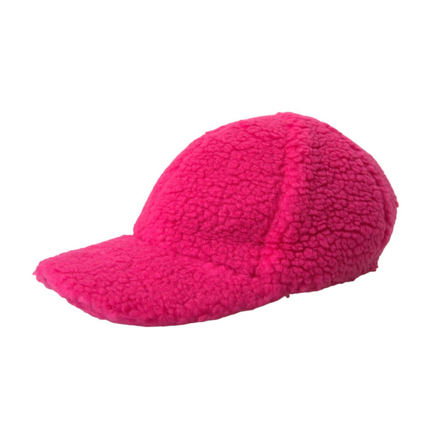 Pink Fleece Plush Baseball Hat Men