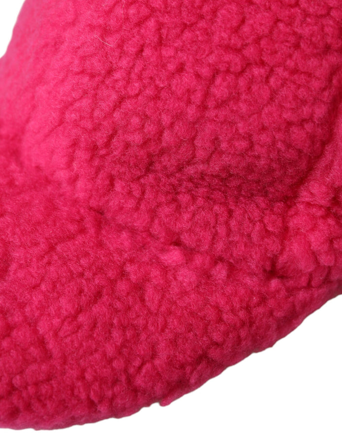 Pink Fleece Plush Baseball Hat Men