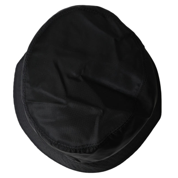 Black Wide Brim Cap Bucket Hat Men