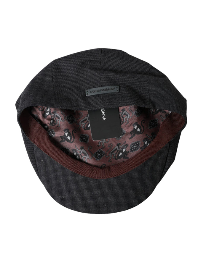 Gray Cotton Cloth Newsboy Hat Men