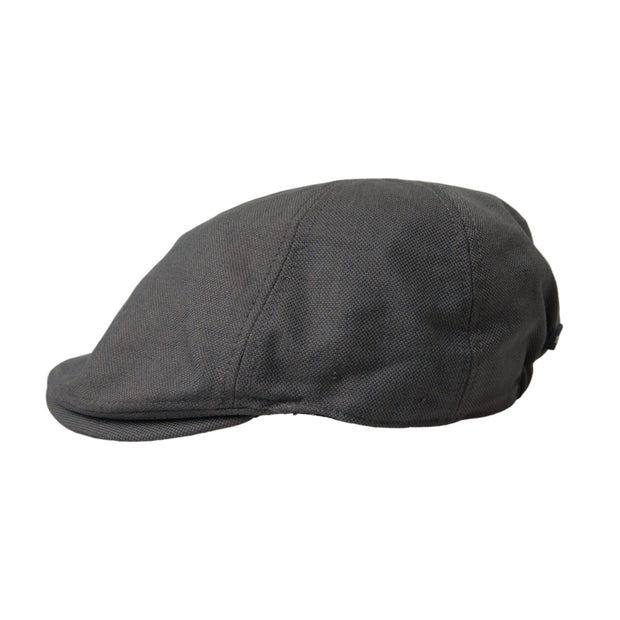 Dark Gray Nylon Cloth Newsboy Hat Men