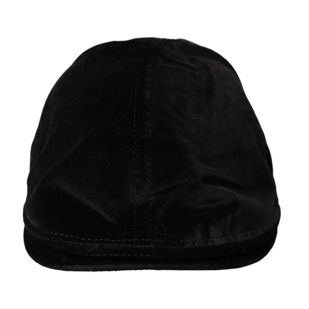 Black Crown Cotton Newsboy Hat Men