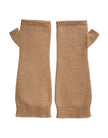 Brown Cashmere Knitted Finger Less Gloves