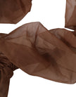 Brown Nylon Finger Less Elbow Long Arms Gloves