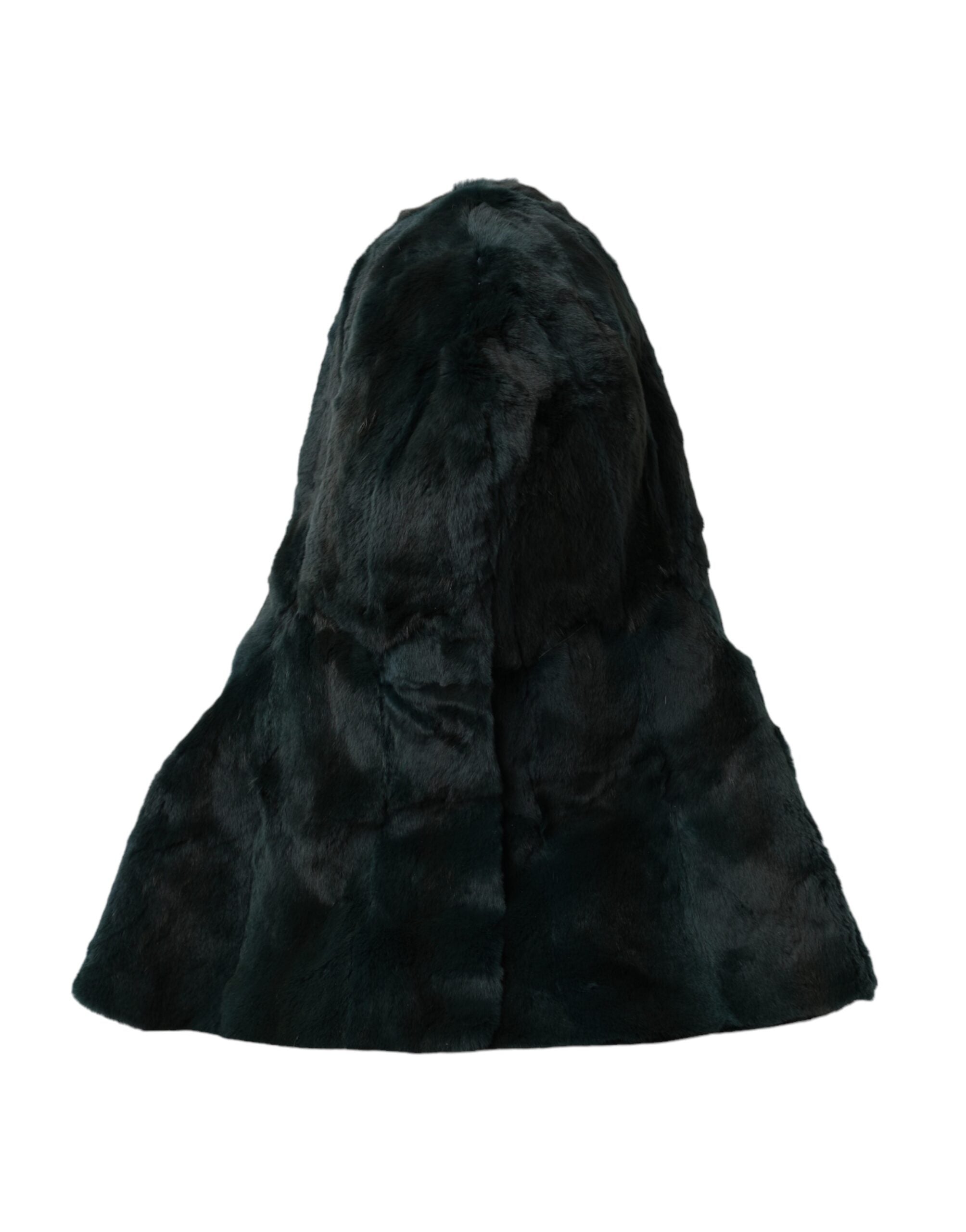 Black Weasel Fur Whole Head Wrap Hat