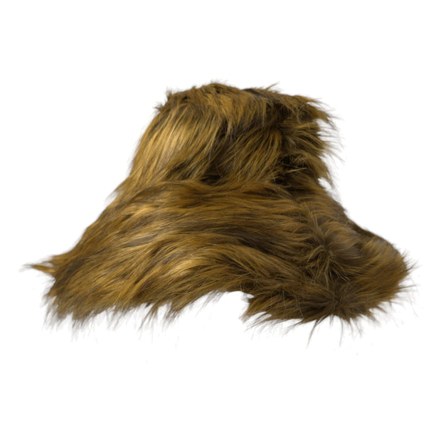 Brown Modacrylic Faux Fur Bucket Hat