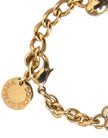 Gold Tone Brass Chain MY DOG Heart Bracelet