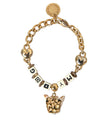 Gold Tone Brass Chain MY DOG Heart Bracelet