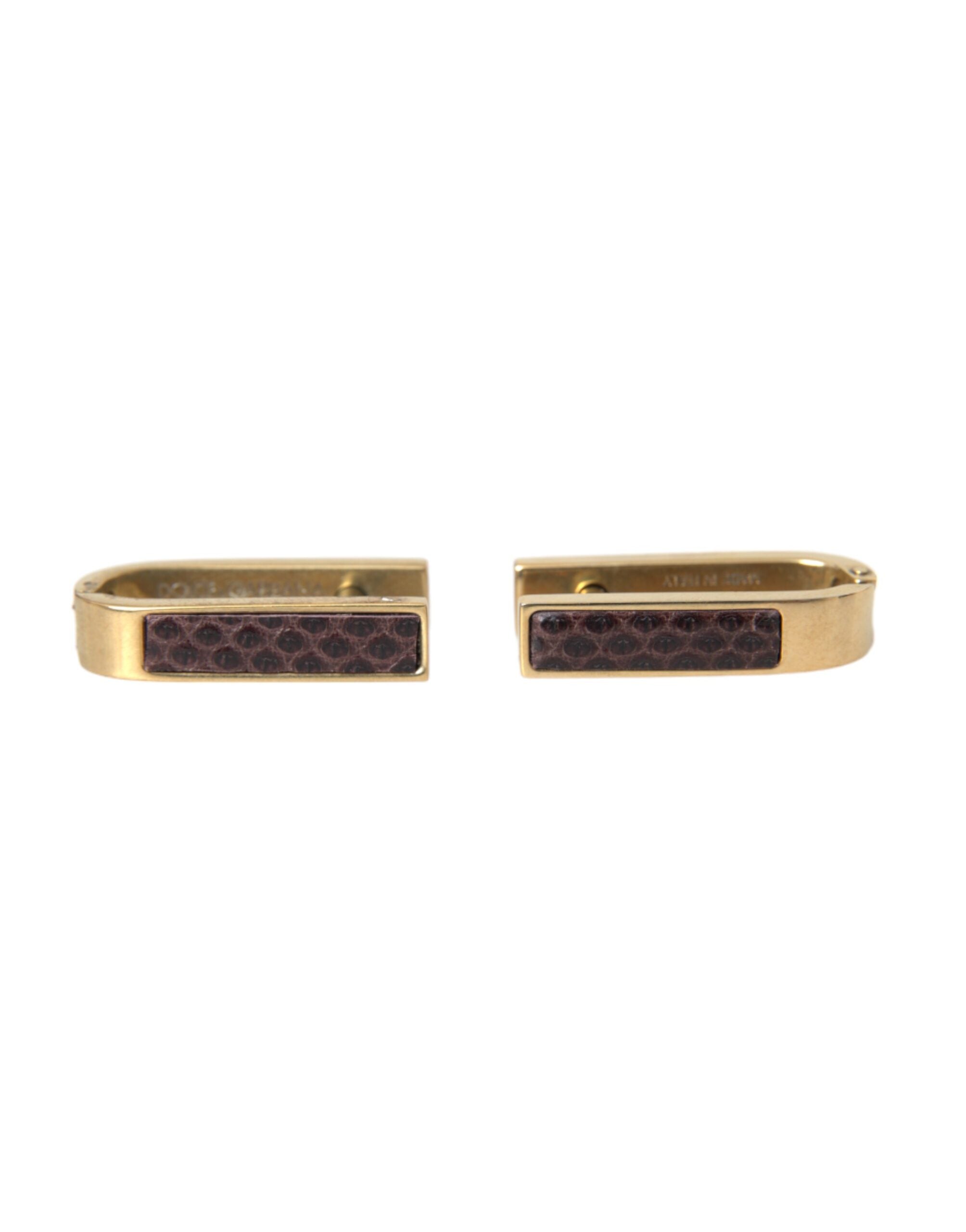 Gold Plated Metal Brass Pin Men Cufflinks