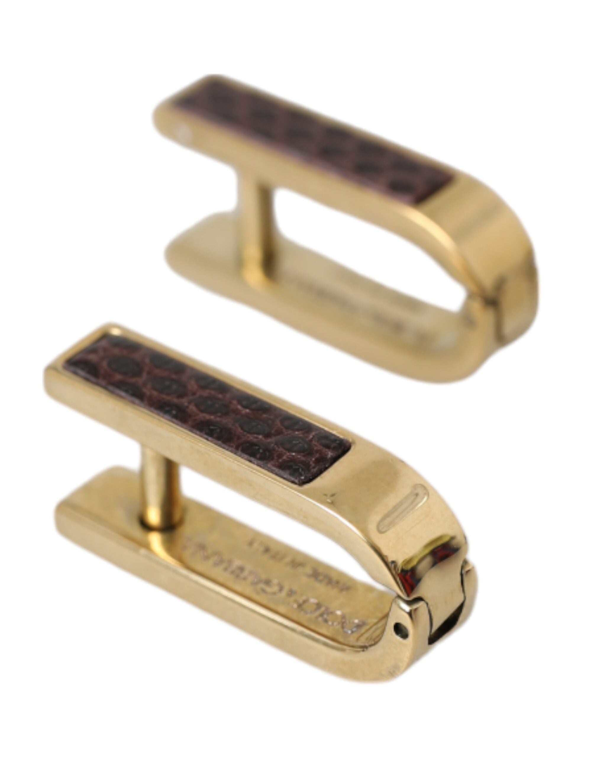 Gold Plated Metal Brass Pin Men Cufflinks