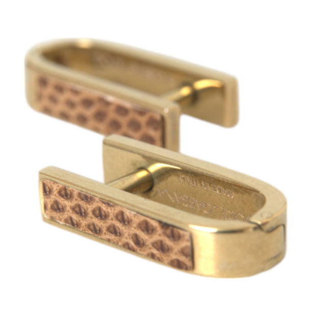 Gold Plated Metal Brass Pin Men Cufflinks