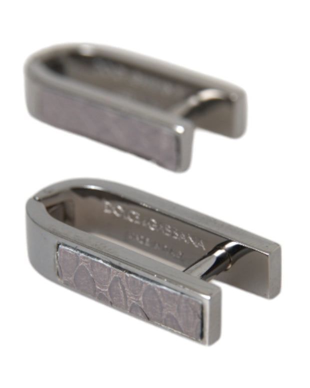 Silver Plated Metal Brass Pin Men Cufflinks