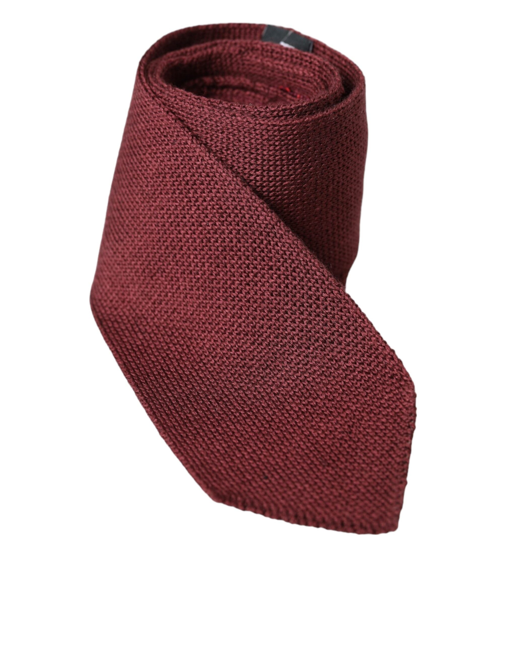 Bordeaux 100% Silk Patterned Classic Men Tie