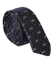 Blue DG Logo 100% Silk Adjustable Tie