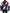 Multicolor Logo Windbreaker Puffer Jacket