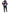 Multicolor Logo Windbreaker Puffer Jacket