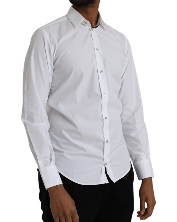 White Cotton Long Sleeve Dress MARTINI Shirt