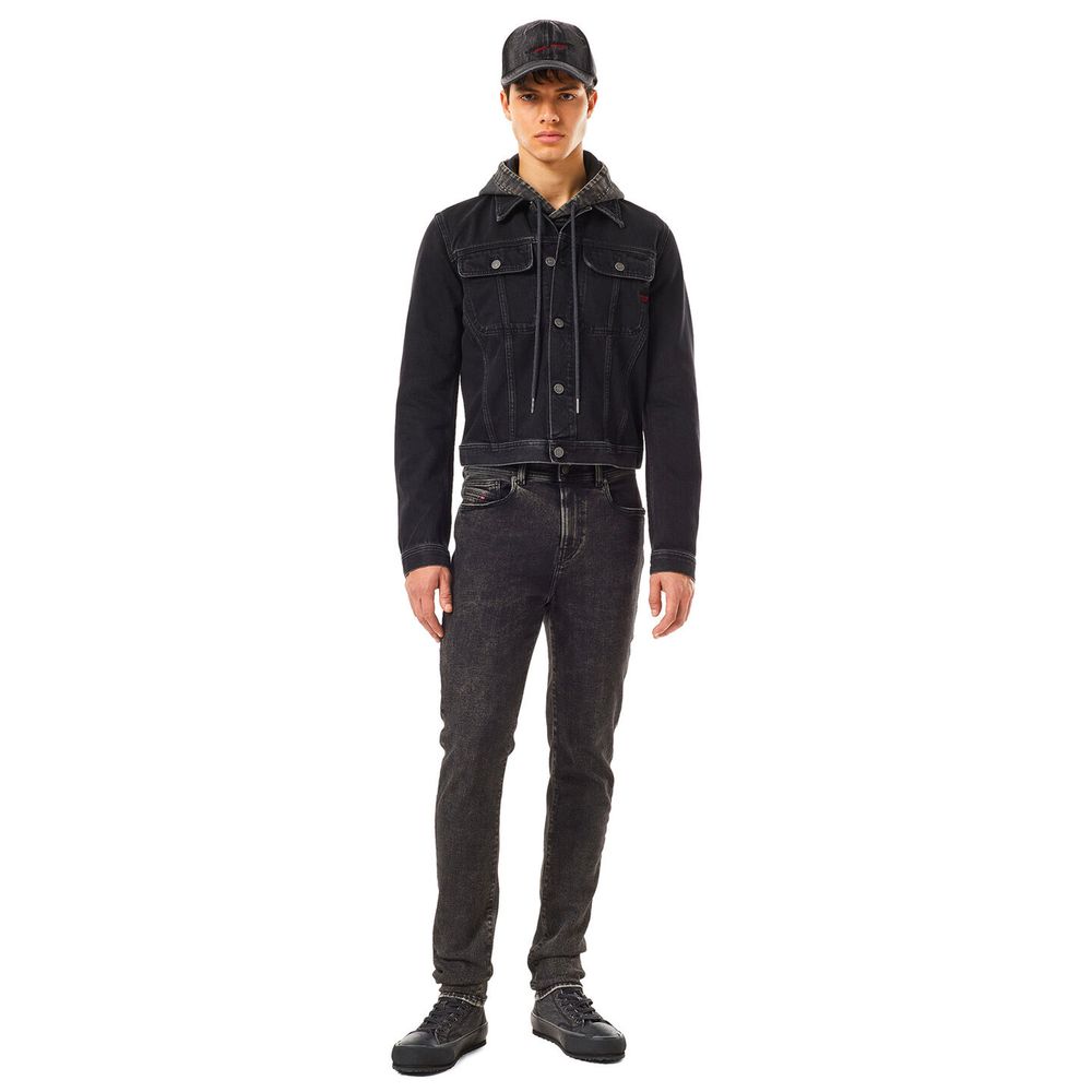 Black Cotton Men Jean