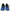 Blue Black Calf Hair Leather Sneakers Shoes