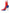 Red Blue Stretch Sock Style Ankle Boots Logo Shoes