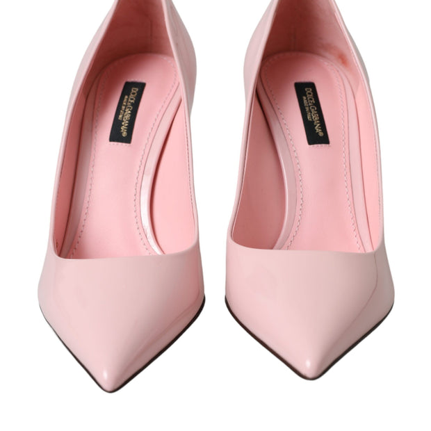 Light Pink Patent Leather Pump Heels Shoes