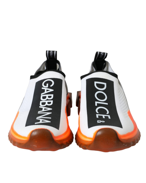Black White Orange Slip On Sorrento Sneakers Shoes
