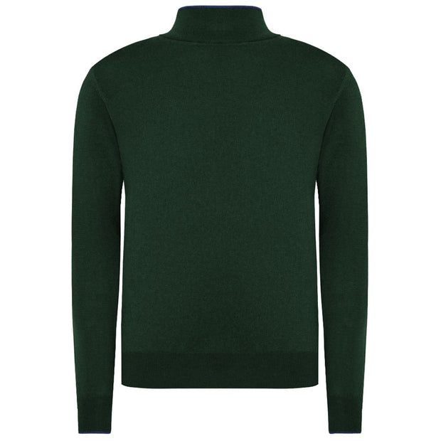 Green Wool Men Sweater