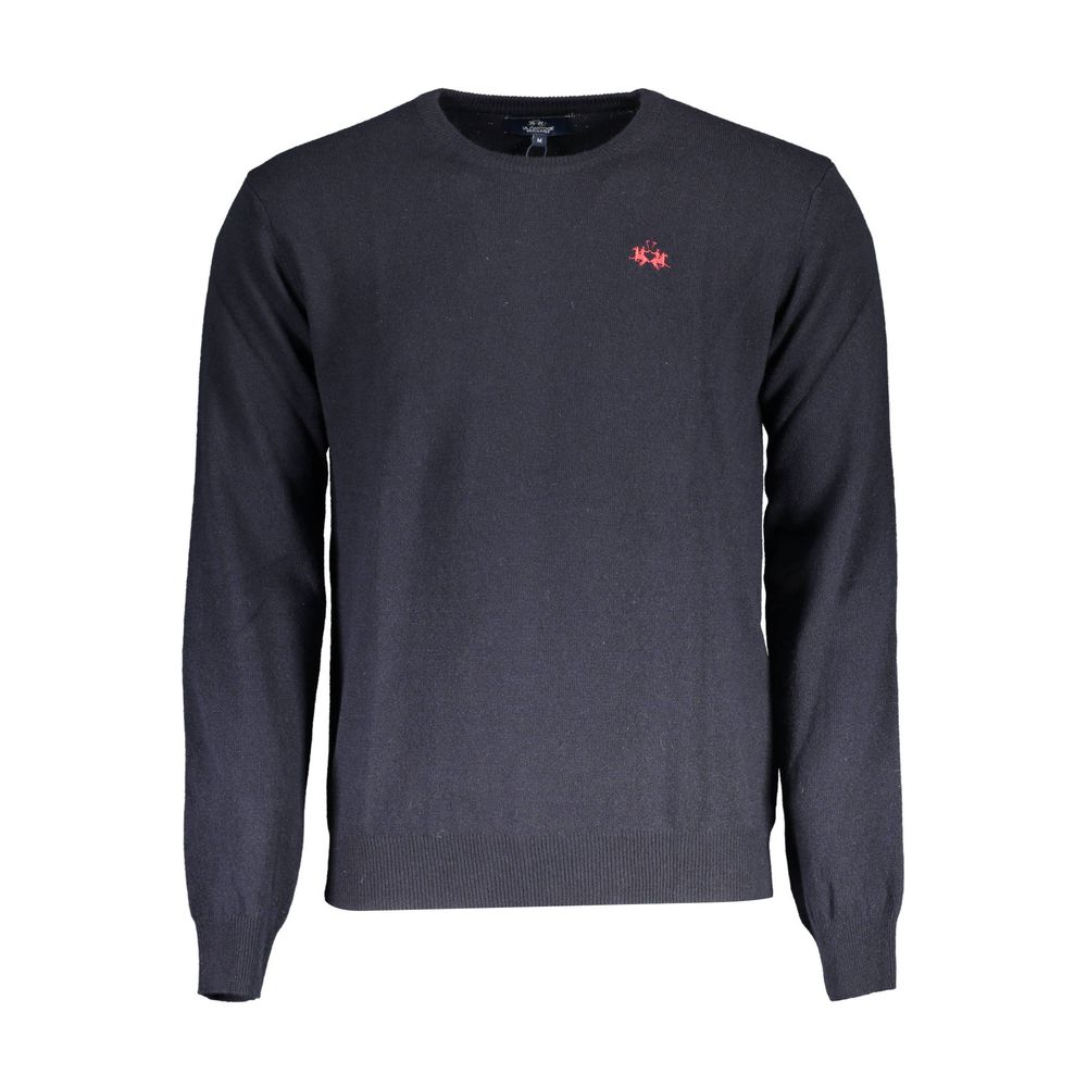 Blue Wool Men Sweater