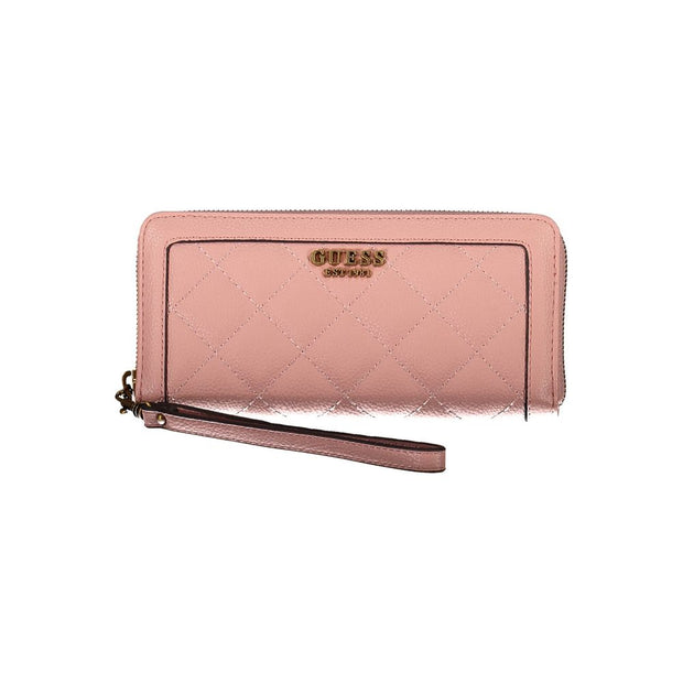 Pink Polyethylene Women Wallet