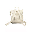 Beige Chic Backpack with Contrasting Details