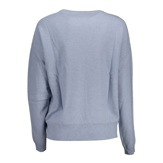 Light Blue Polyamide Women Sweater