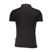 Black Cotton Men Polo Shirt