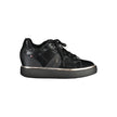 Black Polyester Women Sneaker