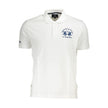 White Cotton Men Polo Shirt