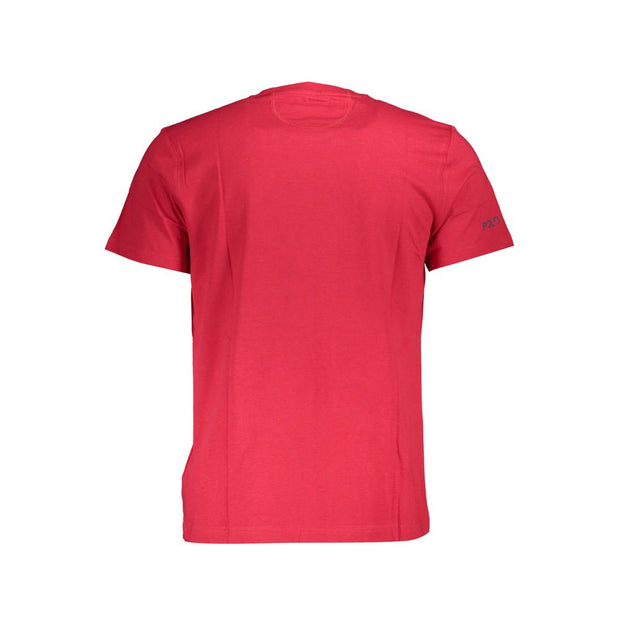 Red Cotton Men T-Shirt