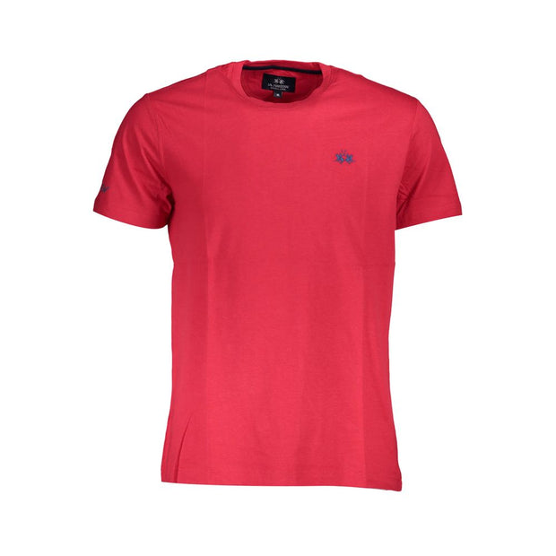 Red Cotton Men T-Shirt