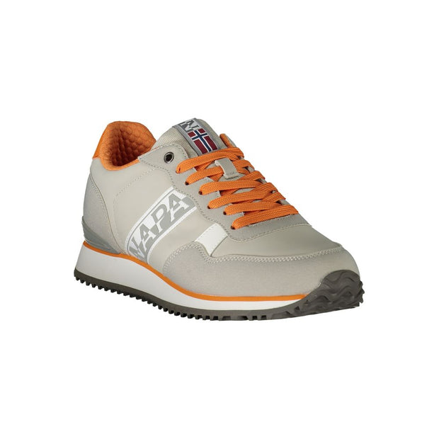 Gray Polyester Sneaker