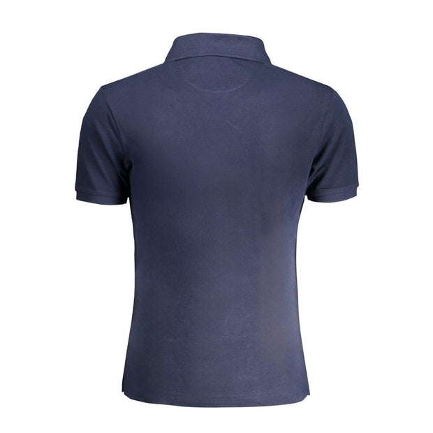 Blue Cotton Polo Shirt