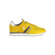 Yellow Polyester Men Sneaker