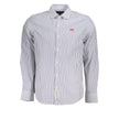 Elegant Long-Sleeved Striped Shirt for Men