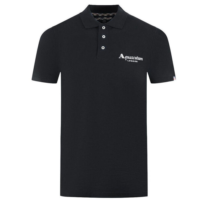 Elegant Contrast Logo Cotton Polo Shirt