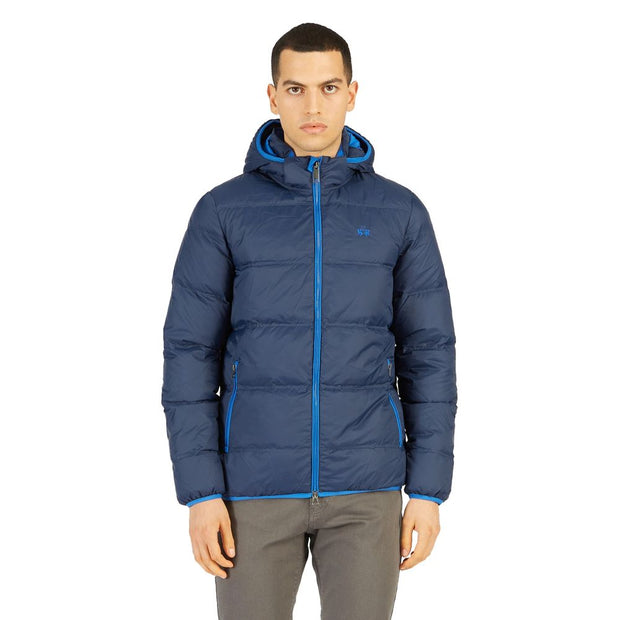 Blue Nylon Men's Jacket